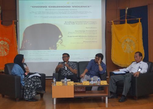 PUSKAPA-UNICEF Gelar Seri Pembelajaran “Ending Child Marriage” di UI